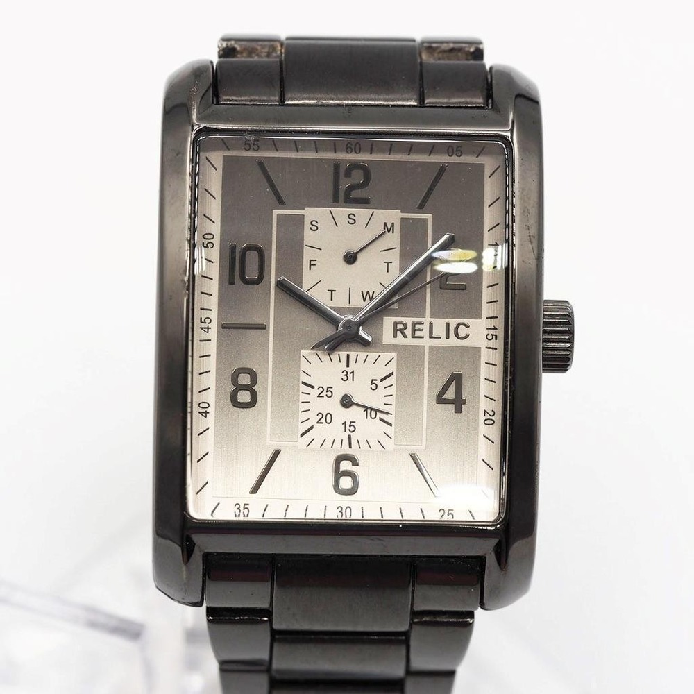 Relic Quartz Analog Mens Watch New Battery